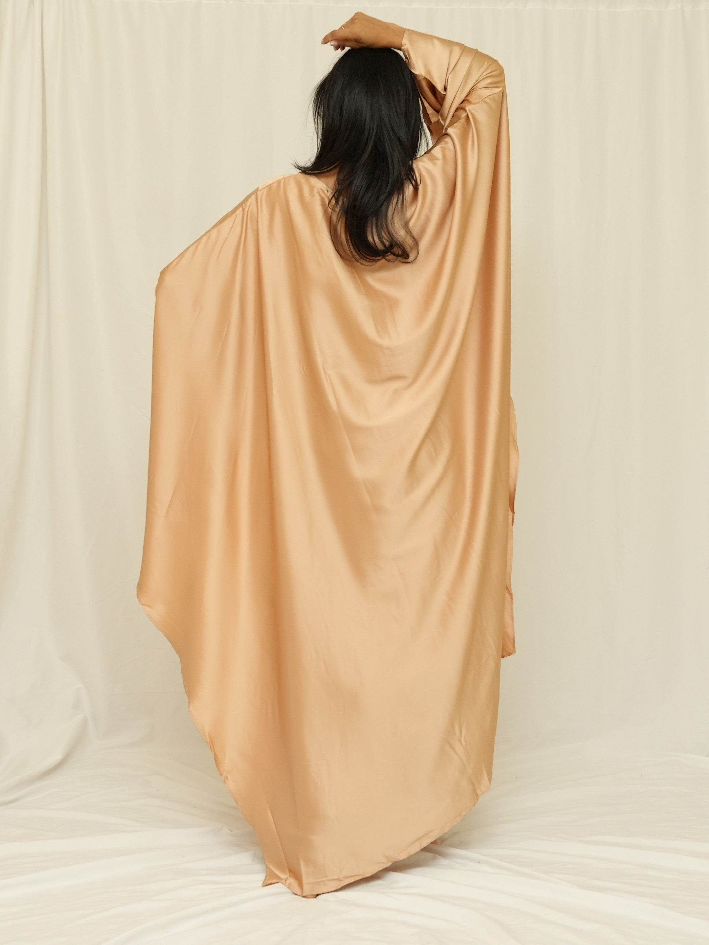Apricot Kaftan Dress