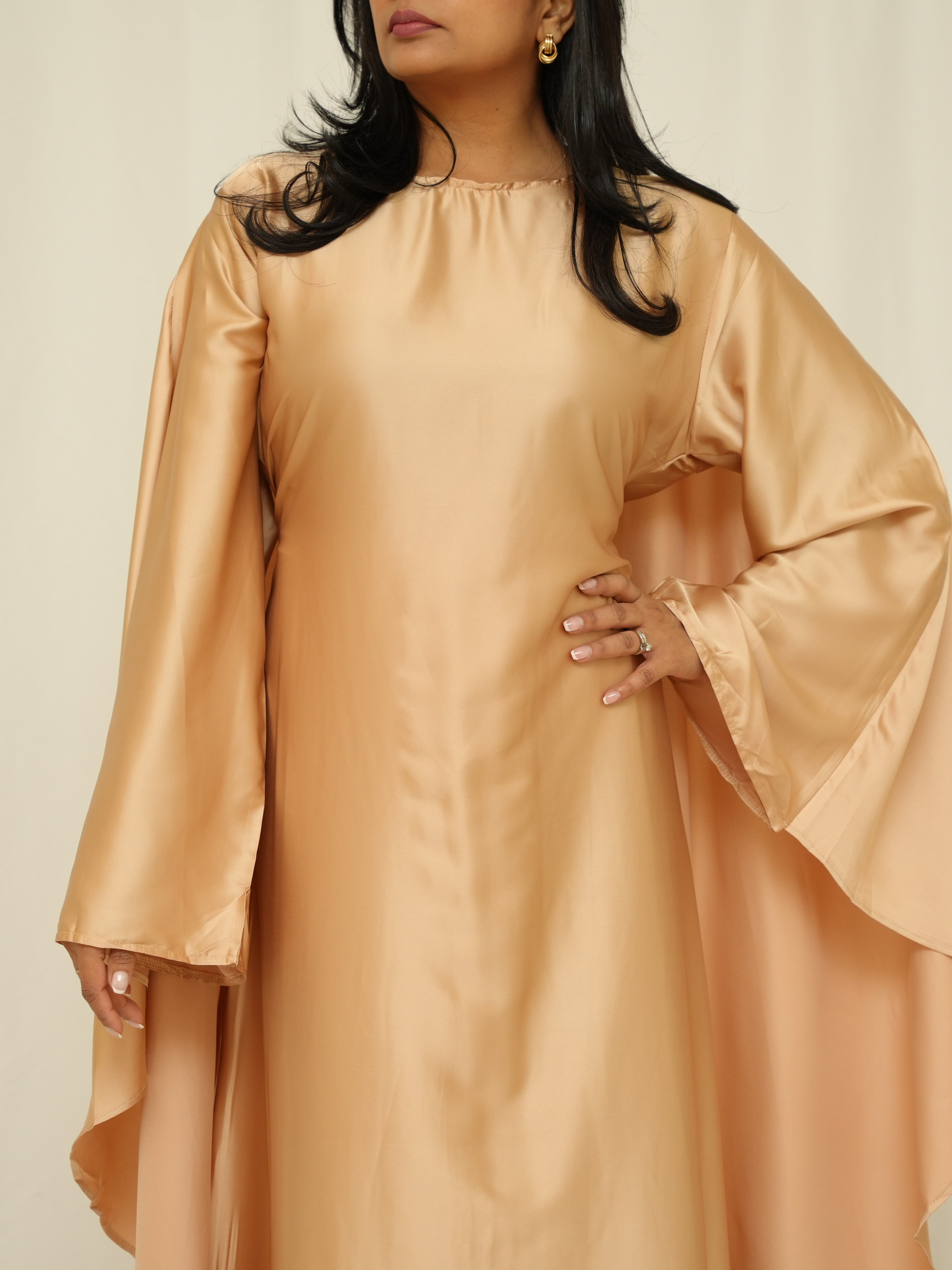 Apricot Kaftan Dress