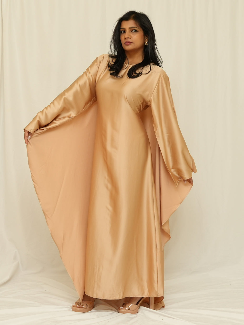 Apricot Kaftan Dress