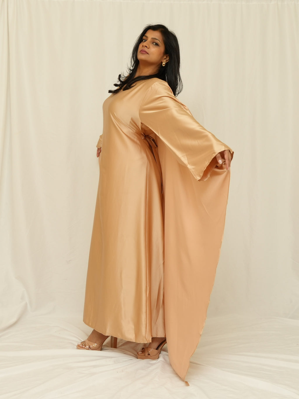 Apricot Kaftan Dress