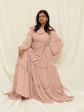 Blush Ruffle Maxi Dress