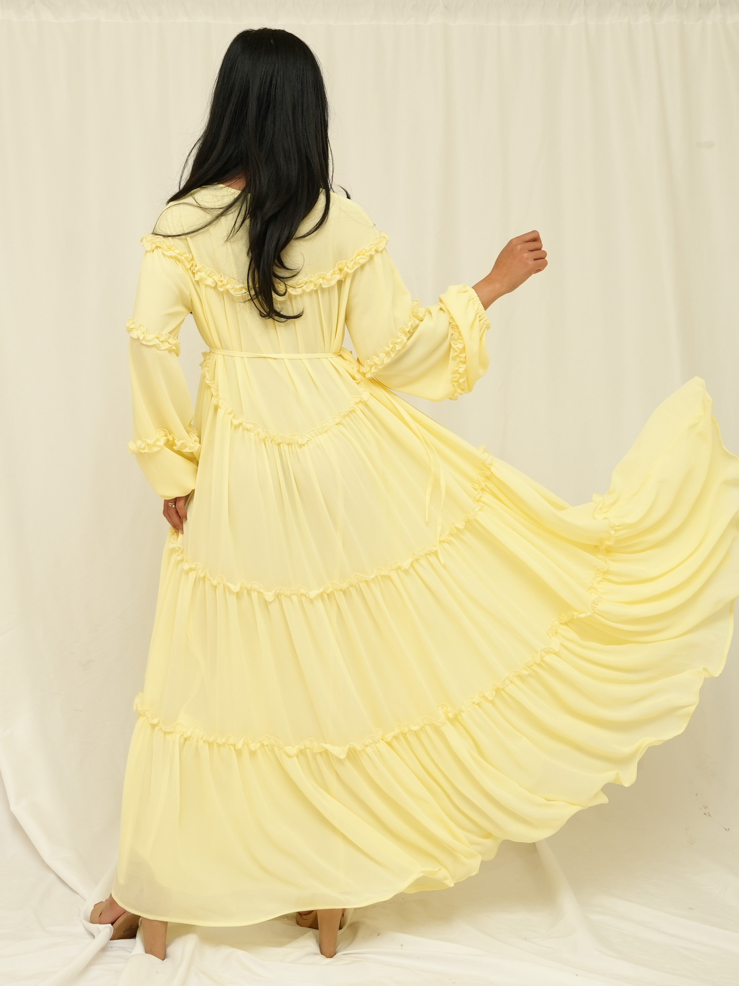 Butter Ruffle Maxi Dress