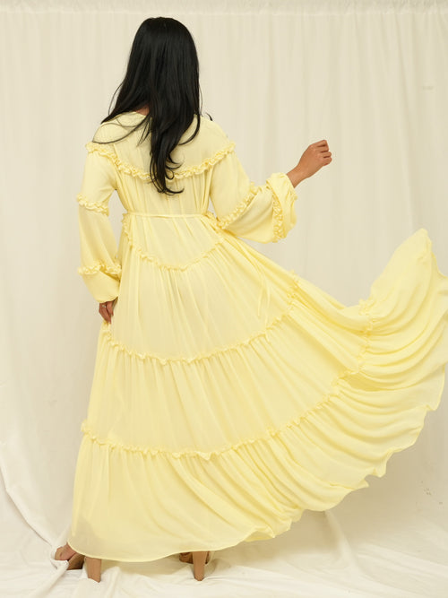 Butter Ruffle Maxi Dress