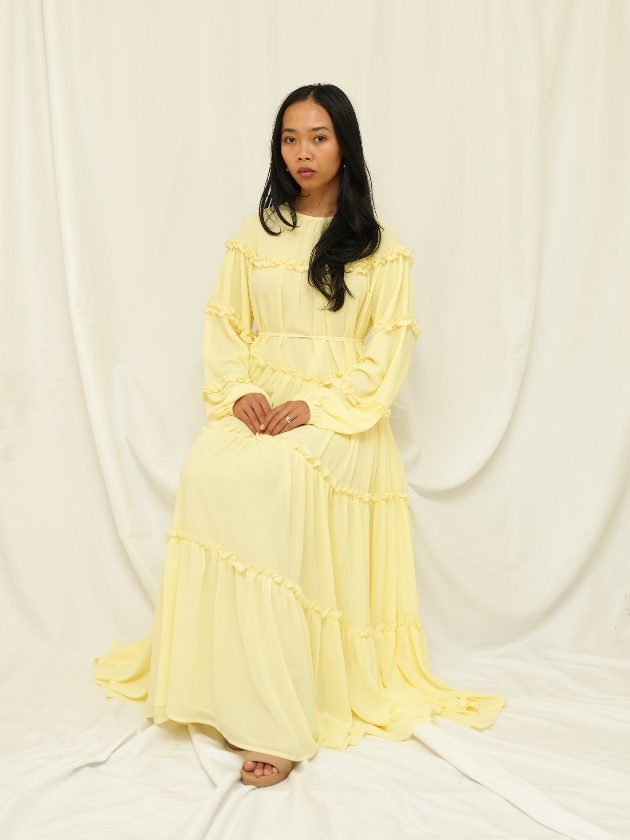 Butter Ruffle Maxi Dress