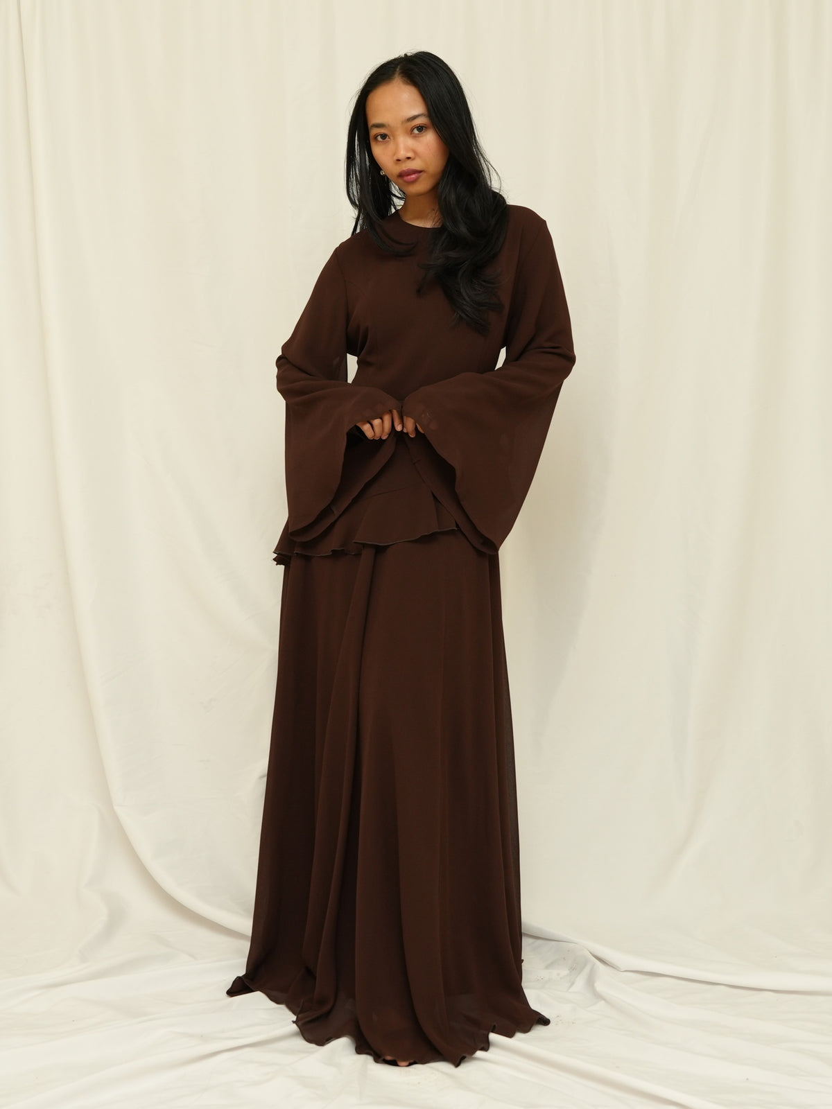 Chocolate Flowing Dress