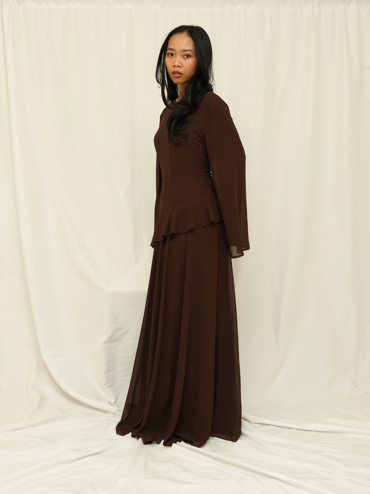 Chocolate Flowing Dress